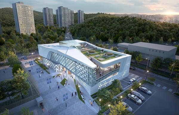 성남시는 2026년 1월 개관을 목표로 분당구 대장지구에 공공도서관을 짓기로 하고 5일 기공식을 했다. 사진은 대장지구 공공도서관 조감도. (사진=성남시)copyright 데일리중앙