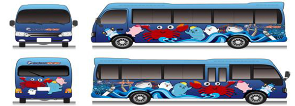 오는 3월부터 새롭게 랩핑되는 인천시티투어 이미지. 2층 버스(위)와 미니 버스(아래). (사진=인천시)copyright 데일리중앙